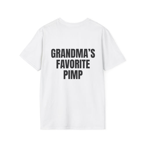 Grandma's Favorite Pimp funny t-shirt in white by Du Gut