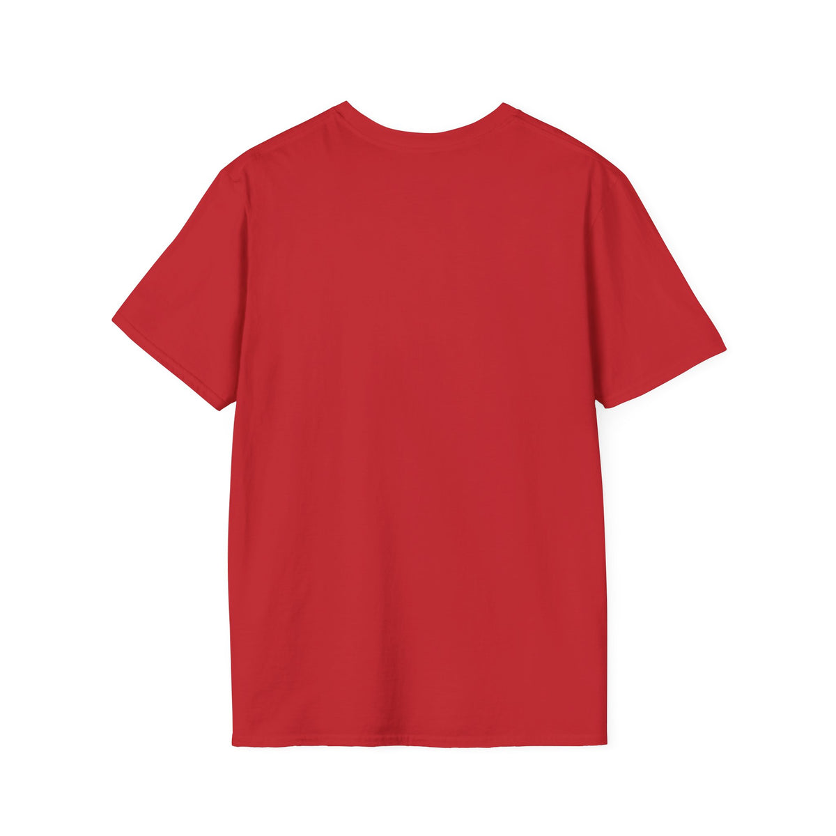 Too Powerful funny t-shirt in red by Du Gut